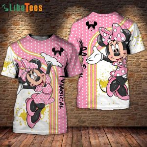 Happy Minnie Mouse Disney 3D T-shirt, Gifts For Disney Lovers