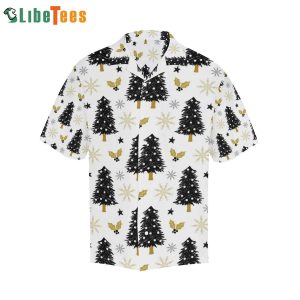 Christmas Tree Holly Snow Star Pattern, Xmas Hawaiian Shirt