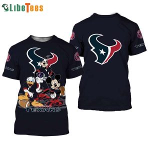 Houston Texans Mickey Mouse And Friends Disney 3D T-shirt, Gifts For Disney Lovers