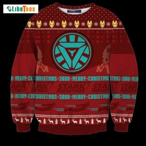 Iron Man Merry Christmas 3000, Marvel Ugly Christmas Sweater