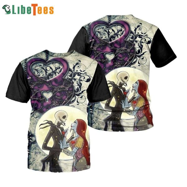 Jack And Sally Disney 3D T-shirt, Gifts For Disney Lovers