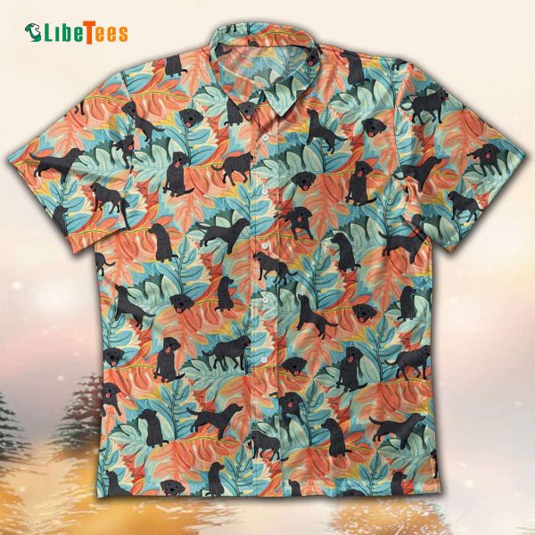 Labrador Pattern Hawaiian Shirt, Dog Hawaiian Shirt