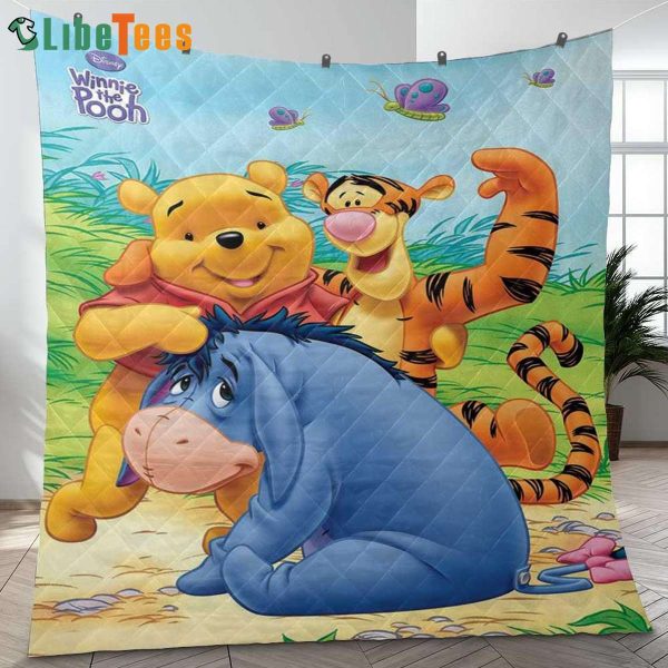 Love Friends Winnie The Pooh, Disney Quilt Blanket, Gifts For Disney Lovers