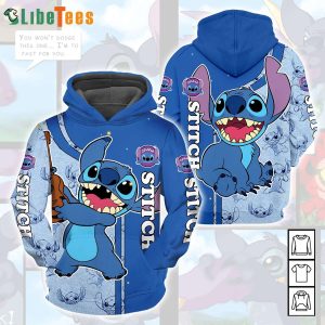 Love Stitch Pattern Disney 3D Hoodie, Gifts For Disney Lovers