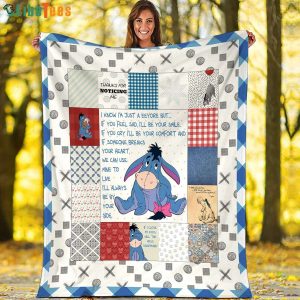 Lovely Eeyore Winnie The Pooh Disney Quilt Blanket, Gifts For Disney Lovers