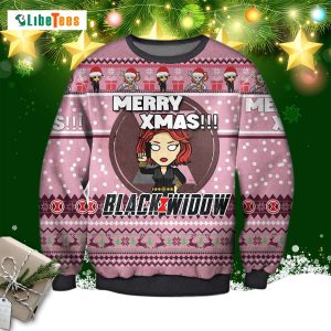 Merry Xmas Black Window, Marvel Ugly Christmas Sweater