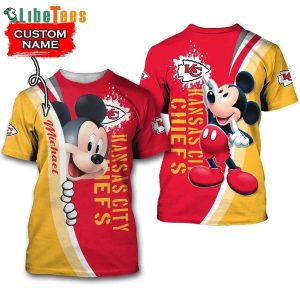 Mickey Kansas City Chiefs Disney 3D T-shirt, Gifts For Disney Lovers