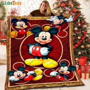Mickey Mouse Disney Quilt Blanket, Gifts For Disney Lovers