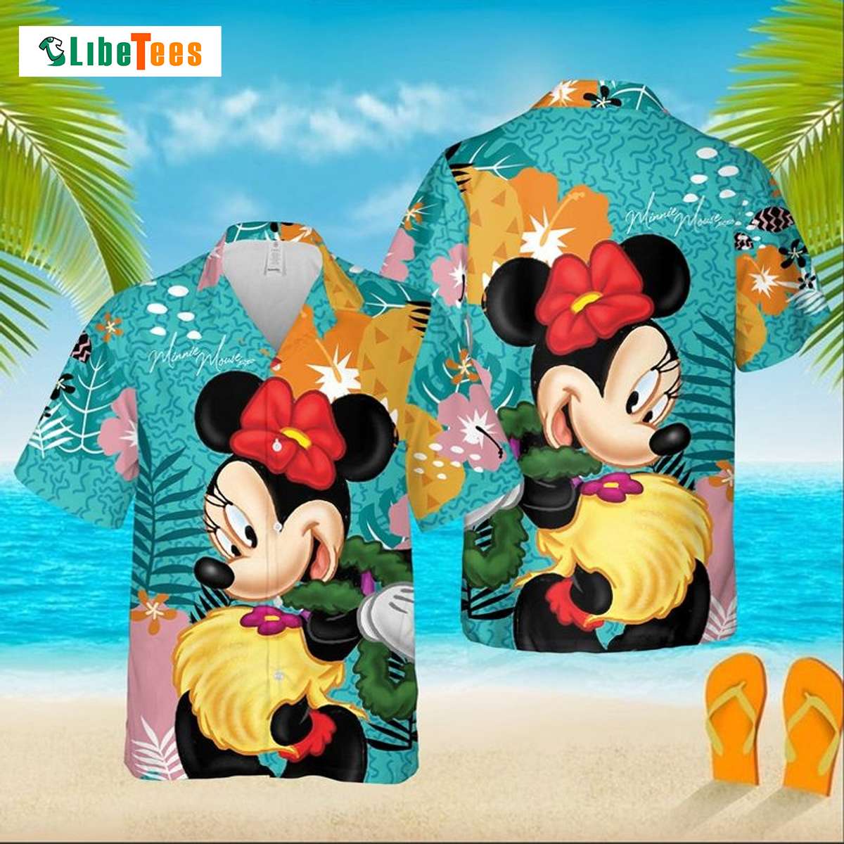 Minnie Mouse Disney Tropical Forest, Disney Hawaiian Shirt