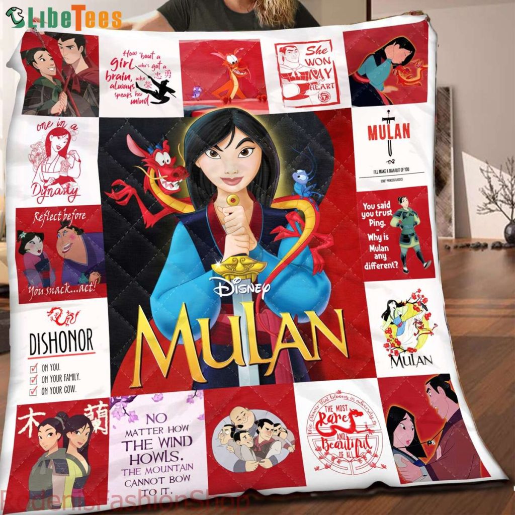 Mulan 02 Movies Disney Quilt Blanket