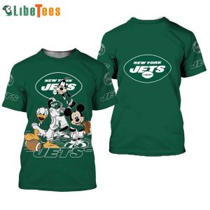New York Jets Mickey Mouse And Friends Disney 3D T-shirt, Gifts For Disney Lovers