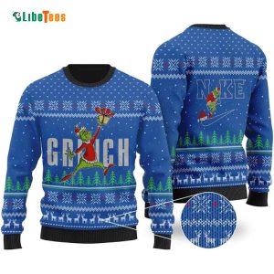 Nike Grinch Sweater, Royal Ugly Christmas Sweater