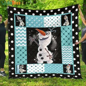 Olaf Frozen Disney Quilt Blanket, Gifts For Disney Lovers