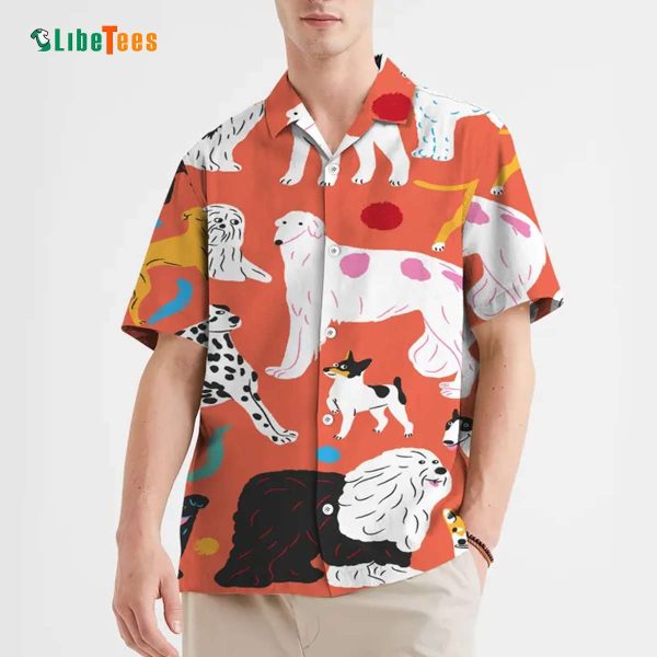 Orange Dogs Hawaiian Shirt