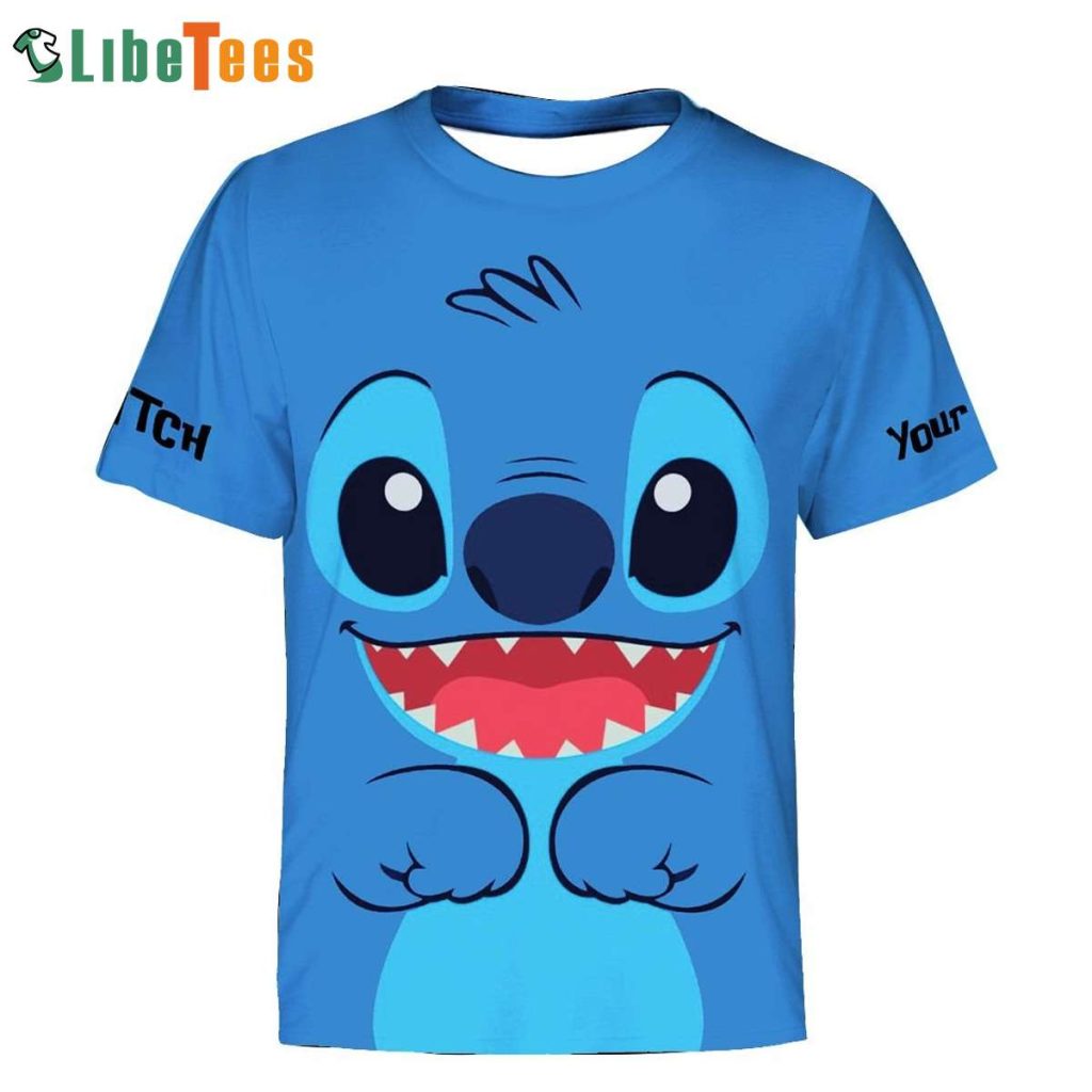 Personalized Custom Name Stitch Disney 3D T-shirt, Gifts For Disney Lovers