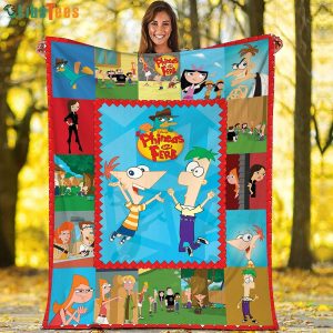 Phineas And Ferb Disney Quilt Blanket, Gifts For Disney Lovers