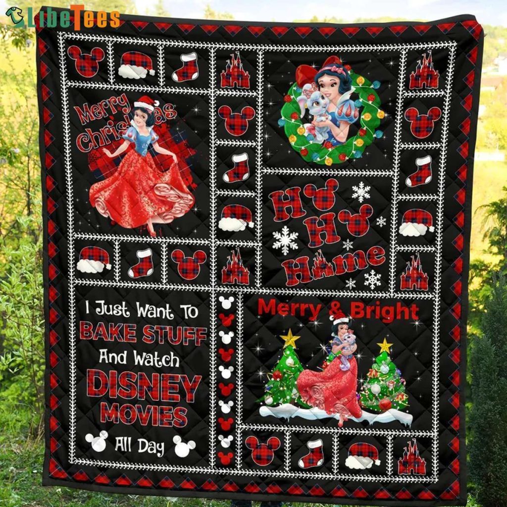Princess Snow White Christmas, Disney Quilt Blanket, Gifts For Disney Lovers