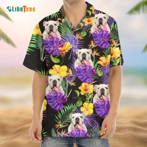 Purple Palm Leaves Hawaiian Shirt, Dog Hawaiian Shirt