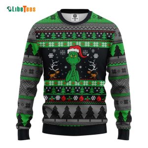 Santa Grinch Ugly Sweater, Unique Ugly Christmas Sweater
