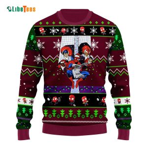 Santa Marvel Characters Ugly Sweater, Cool Ugly Christmas Sweater