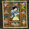 Snow White and The Seven Dwarfs Disney Quilt Blanket, Gifts For Disney Lovers