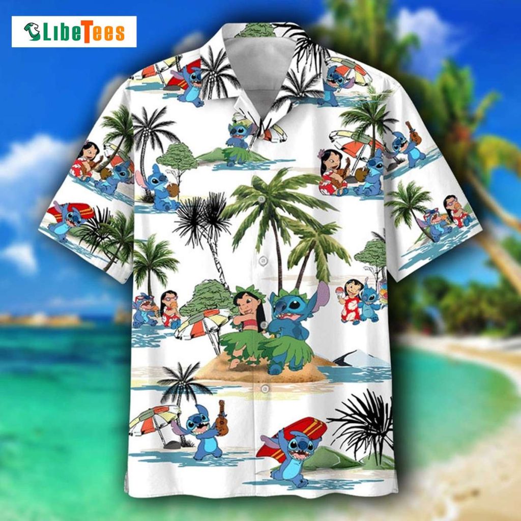 Stitch And Lilo Graphics Island, Disney Hawaiian Shirt - Perfect Gifts ...