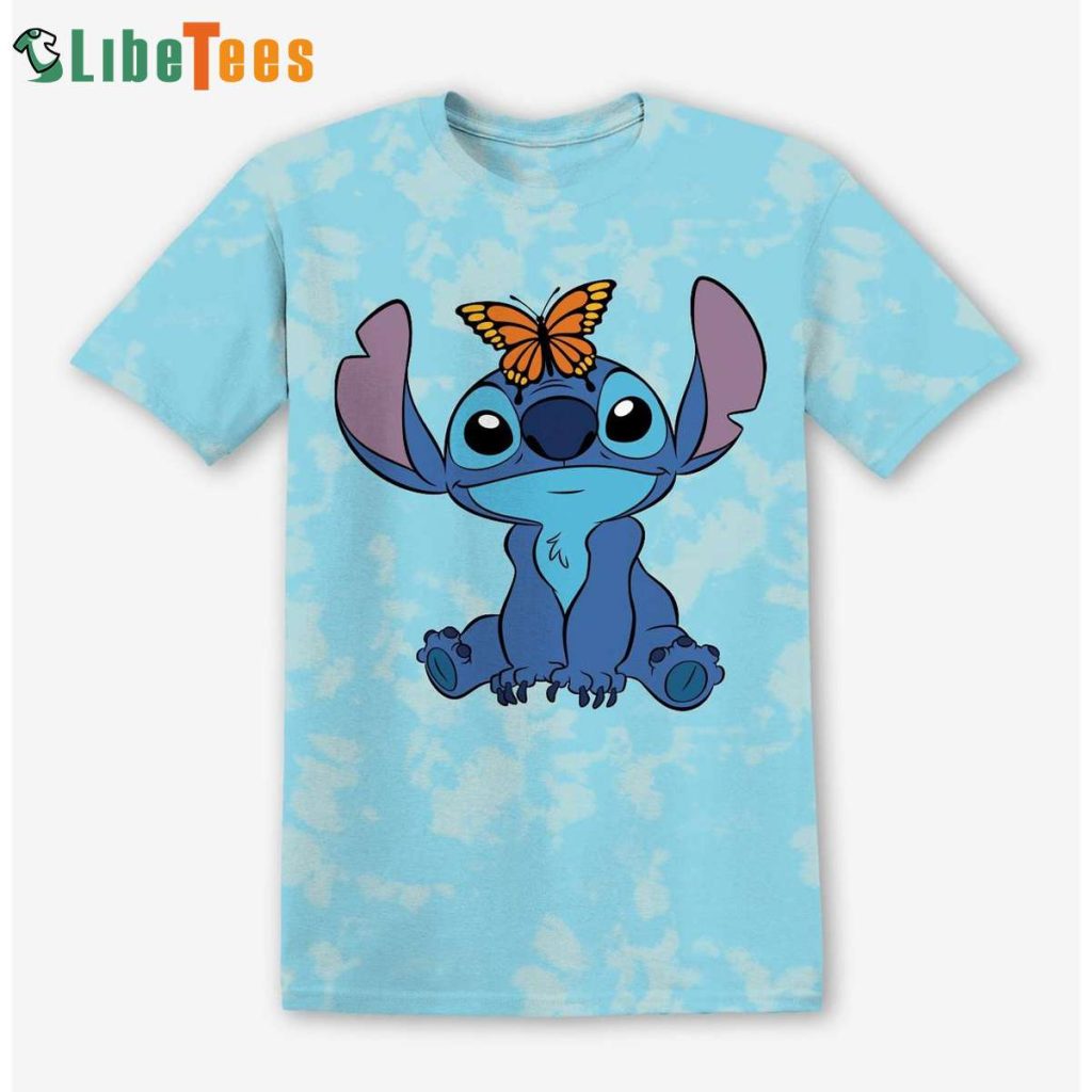 Stitch With Butterfly Disney 3D T-shirt