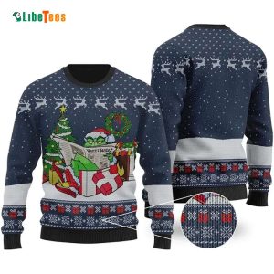 Stole Xmas Grinch Ugly Sweater, Unique Ugly Christmas Sweater
