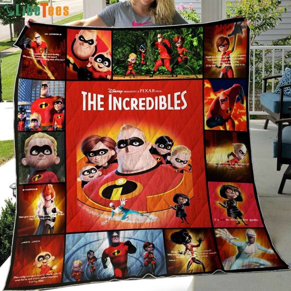 The Incredibles Disney Quilt Blanket, Gifts For Disney Lovers