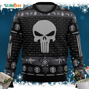The Punisher Skull Marvel Ugly Christmas Sweater
