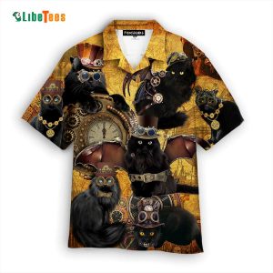 The Royal Steampunk Cat Hawaiian Shirt