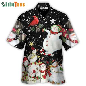 The World Of Christmas With Snowman, Xmas Hawaiian Shirt