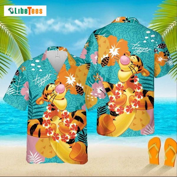 Tigger Winnie The Pooh Disney Tropical Forest, Disney Hawaiian Shirt