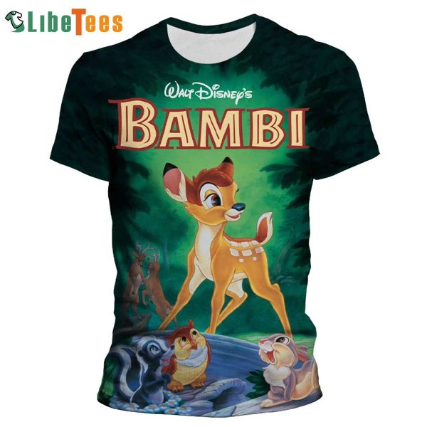 Walf Disney Bambi Disney 3D T-shirt, Gifts For Disney Lovers
