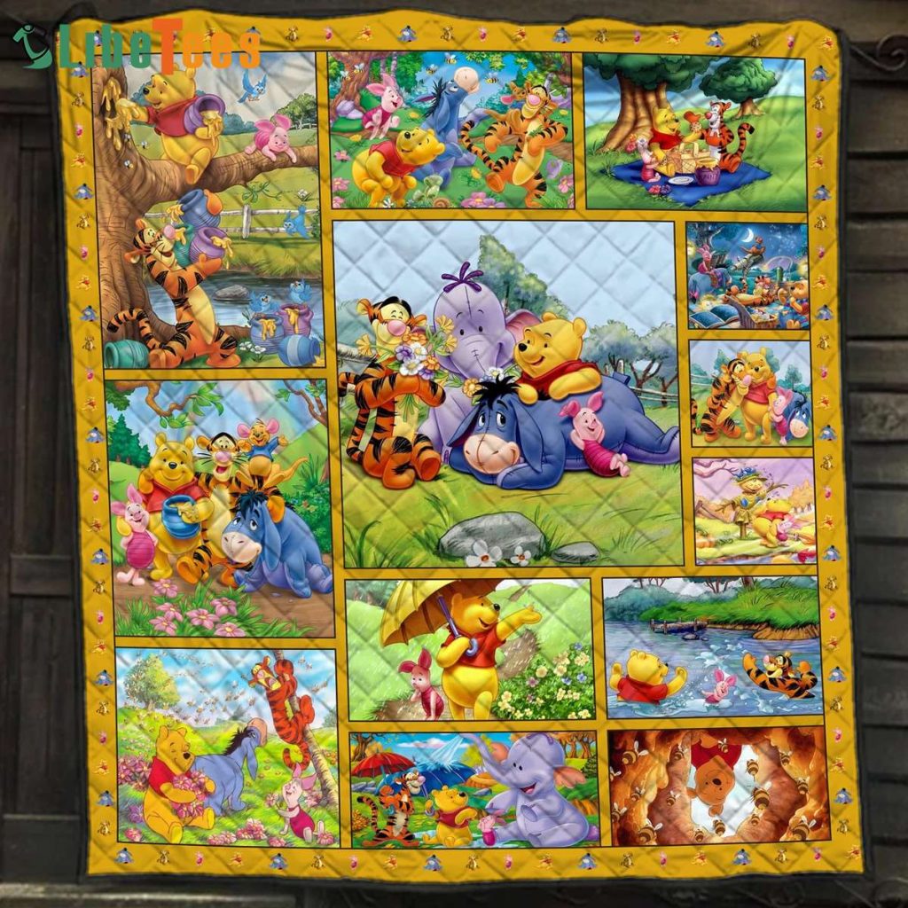 Winnie The Pooh Disney Quilt Blanket, Gifts For Disney Lovers