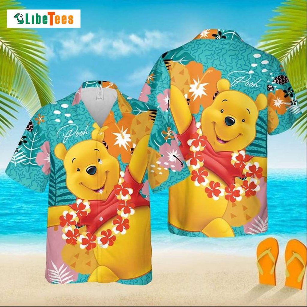 Winnie The Pooh Disney Tropical Forest, Disney Hawaiian Shirt