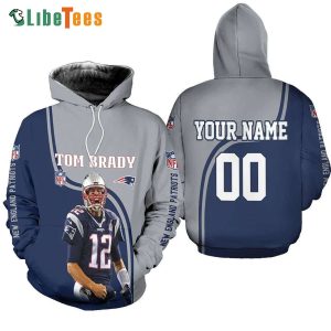 12 Tom Brady Personalized Patriots Hoodie, Patriots Gift