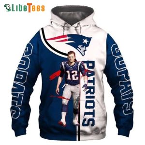 12 Tom Brady Sports Team Official Patriots Hoodie, Patriots Gift