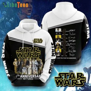 45th Anniversary 1977 2022 Star Wars 3D Hoodie, Gifts For Star Wars Fans