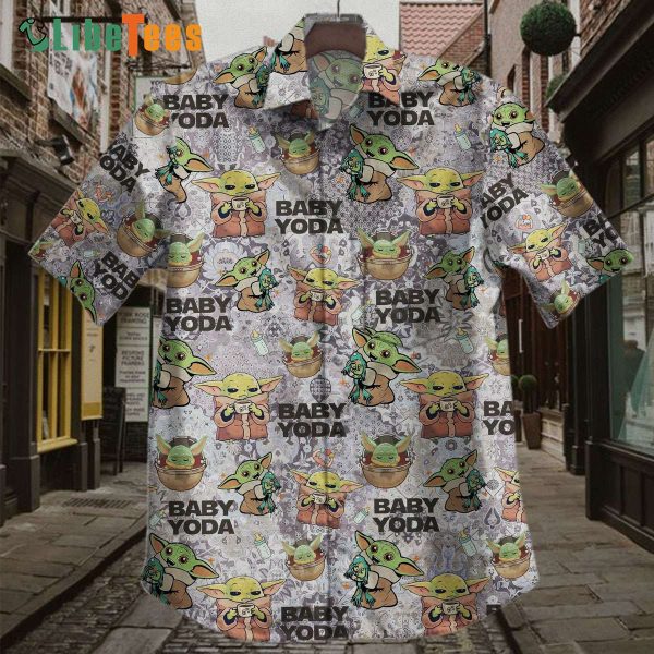 Baby Yoda Cute Star Wars Hawaiian Shirt