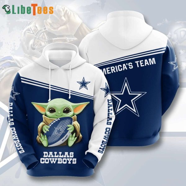 Baby Yoda Dallas Cowboys 3D Hoodie