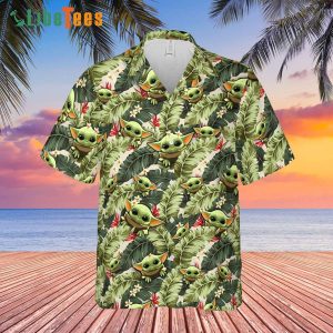 Baby Yoda Lost In The Forest Star Wars Hawaiian Shirt, Gifts For Star Wars Fans