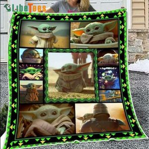 Baby Yoda Star Wars Mandalorian Quilt Blanket, Best Gifts For Star Wars Fans