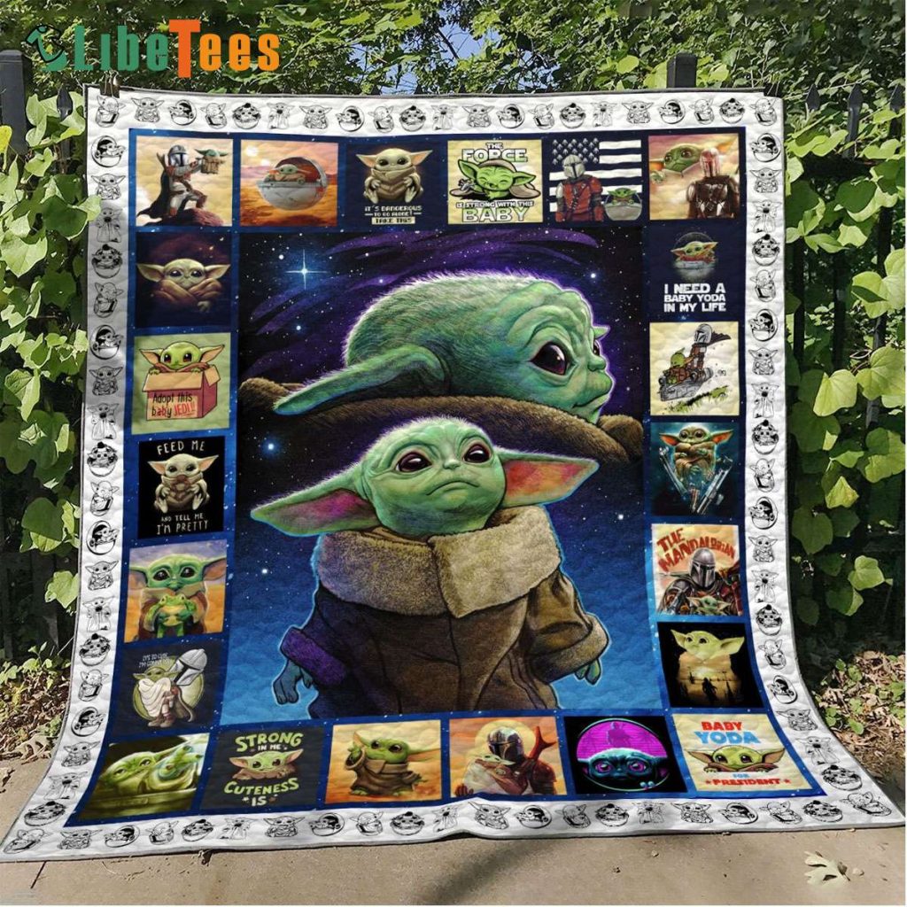 Baby Yoda Star Wars Quilt Blanket