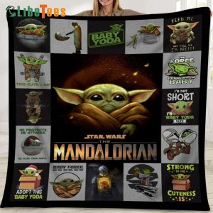 Baby Yoda The Mandalorian Star Wars Quilt Blanket, Best Gifts For Star Wars Fans