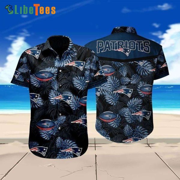 Black Tropical NFL New England Patriots Hawaiian Shirt