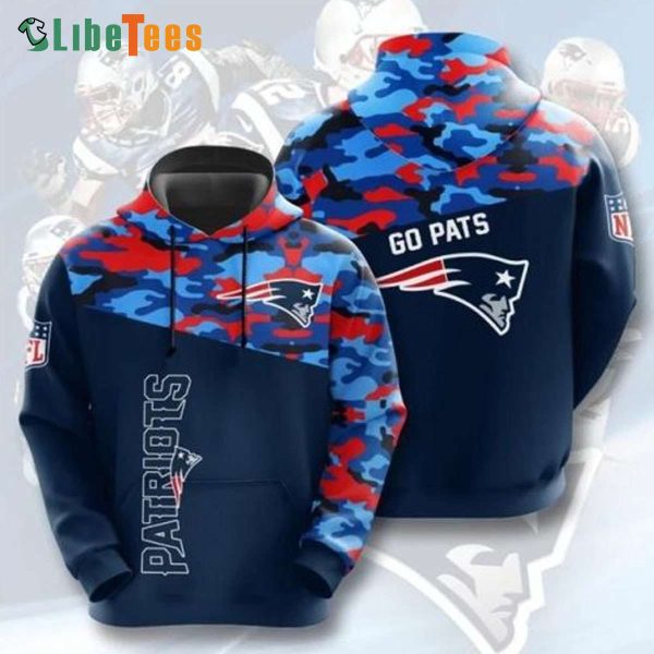 Camo Patriots Hoodie, Patriots Gift