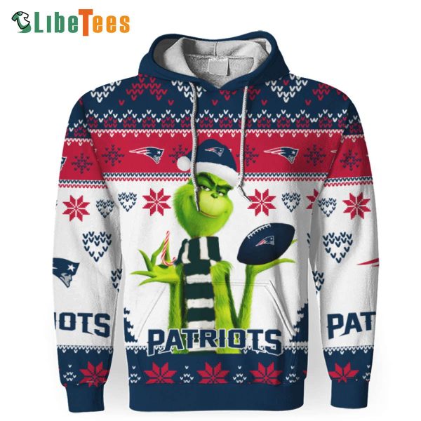 Christmas Grinch Patriots Hoodie, Patriots Gift