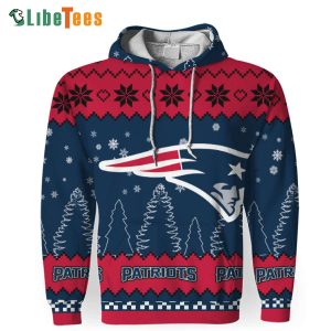 Christmas Snow Team Logo Patriots Hoodie, Patriots Gift