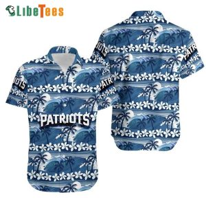 Coconut Trees Floral Patriots Hawaiian Shirt Patriots Gift